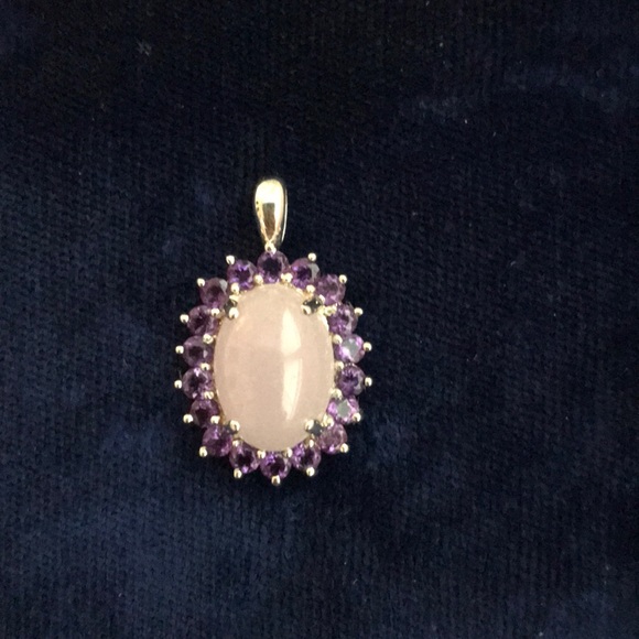 Michelle Albala Rose Quartz Enhancer Pendant - Picture 4 of 8